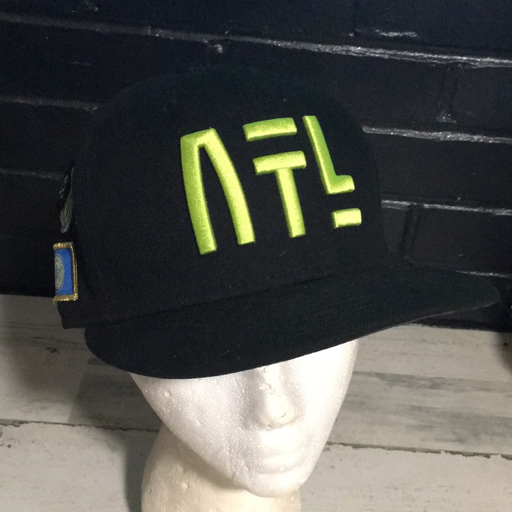 59 Fifty New Era NBA Atlanta Kevin Heurter black fitted ball cap size 7 1/8